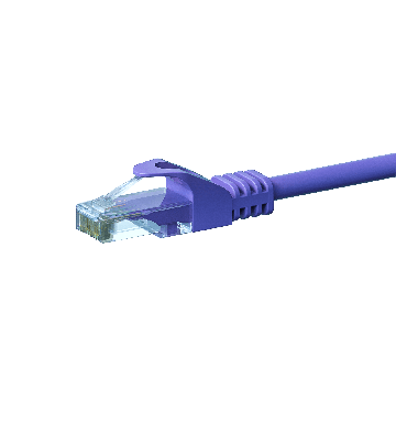 CAT 6 Netzwerkkabel U/UTP - 0,25 Meter - Violett - CCA