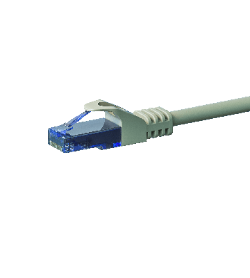 CAT6a Netzwerkkabel 100% Kupfer - U/UTP - 0,50 Meter - Grau