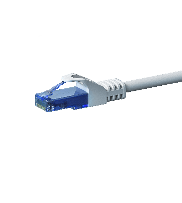 CAT6a Netzwerkkabel 100% Kupfer - U/UTP - 0,50 Meter - Weiß