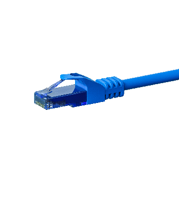 CAT6a Netzwerkkabel 100% Kupfer - U/UTP - 15 Meter - Blau