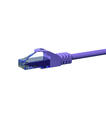 CAT6a Netzwerkkabel 100% Kupfer - U/UTP - 30 Meter - Violett