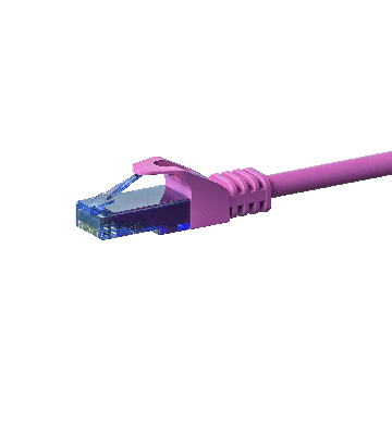 CAT6a Netzwerkkabel 100% Kupfer - U/UTP - 10 Meter - Rosa