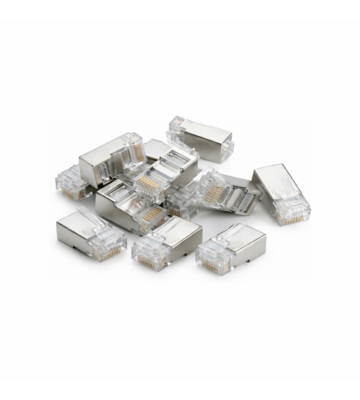 RJ45 CAT 6 Netzwerkstecker - geschirmt - für flexible Kabel - 10 Stück