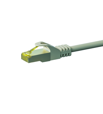 RJ45 Netzwerkkabel S/FTP (PiMF), mit CAT 7 Rohkabel, Grau, 2m