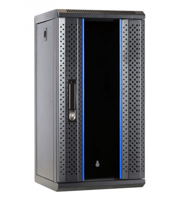 12 HE, 10” Serverschrank, mit Glastür (BxTxH)  312x310x618mm