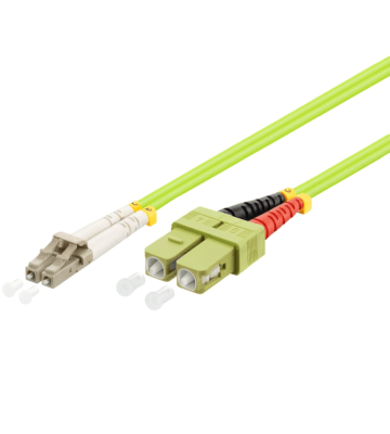 Glasfaserkabel LC-SC OM5 Duplex Patchkabel – 1,5 Meter