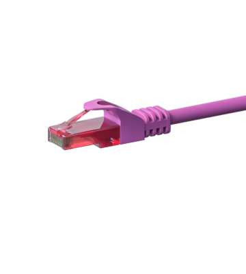 CAT6 Netzwerkkabel, U/UTP, 5 meter, Rosa, 100% Kupfer