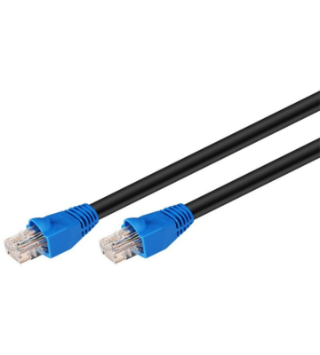 CAT6 Kabel für den Aussenbereich UTP – 40 Meter – Schwarz