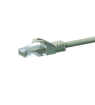 CAT5e Netzwerkkabel, U/UTP, 0.50 meter, Grau, 100% Kupfer