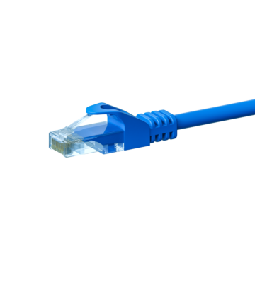 CAT5e Netzwerkkabel, U/UTP, 10 meter, Blau, 100% Kupfer
