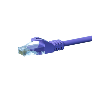 CAT5e Netzwerkkabel, U/UTP, 0.50 meter, Viollett, 100% Kupfer