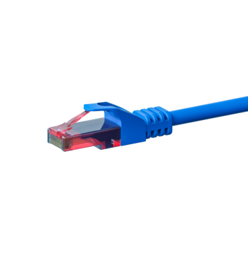 CAT6 Netzwerkkabel, U/UTP, 0.50 meter, Blau, 100% Kupfer