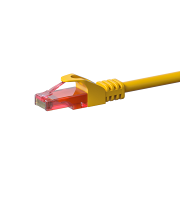 CAT6 Netzwerkkabel 100% Kupfer - U/UTP - 30 Meter - Gelb