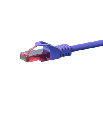 CAT6 Netzwerkkabel, U/UTP, 30 meter, Viollett, 100% Kupfer