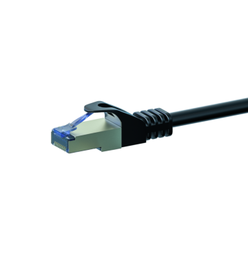 CAT 6a Netzwerkkabel LSOH - S/FTP - 0,25 Meter - Schwarz