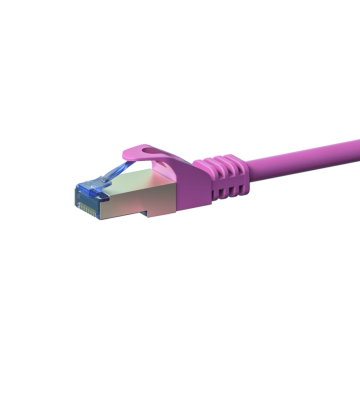 CAT 6a Netzwerkkabel LSOH - S/FTP - 20 Meter - Rosa