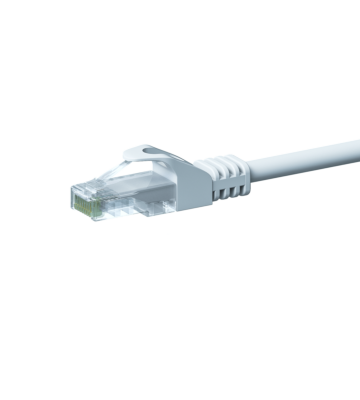 CAT 5e Netzwerkkabel U/UTP – 7,50 Meter -  Weiß - CCA