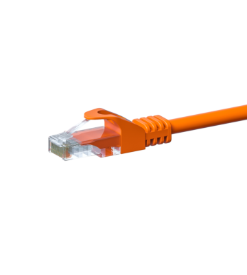 CAT 5e Netzwerkkabel U/UTP – 15 Meter -  Orange - CCA