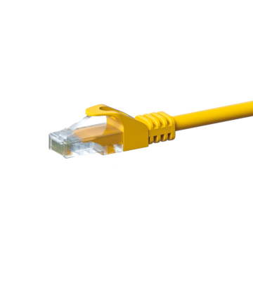 CAT 5e Netzwerkkabel U/UTP – 20 Meter -  Gelb - CCA