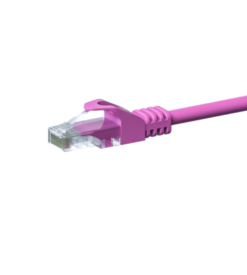 CAT 5e Netzwerkkabel U/UTP – 10 Meter -  Rosa - CCA