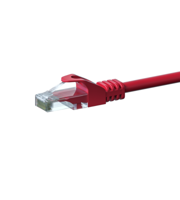 CAT 6 Netzwerkkabel U/UTP - 1 Meter - Rot - CCA