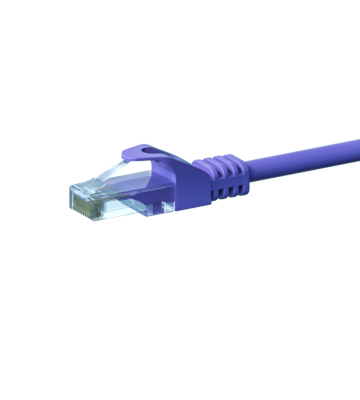 CAT 6 Netzwerkkabel U/UTP - 0,25 Meter - Violett - CCA