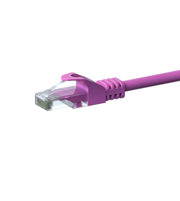 CAT 6 Netzwerkkabel U/UTP - 1 Meter - Rosa - CCA