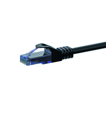 CAT6a Netzwerkkabel 100% Kupfer - U/UTP - 3 Meter - Schwarz