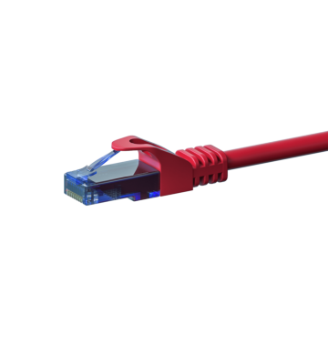 CAT6a Netzwerkkabel 100% Kupfer - U/UTP - 15 Meter - Rot