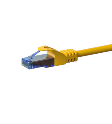 CAT6a Netzwerkkabel 100% Kupfer - U/UTP - 1 Meter - Gelb