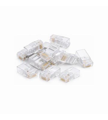 CAT6a Stecker RJ45 Ungeschirmt - für Starrleiter - 10 Stück