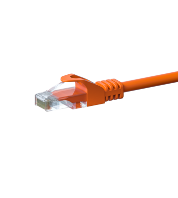 CAT5e Netzwerkkabel, U/UTP, 5 meter, Orange, 100% Kupfer