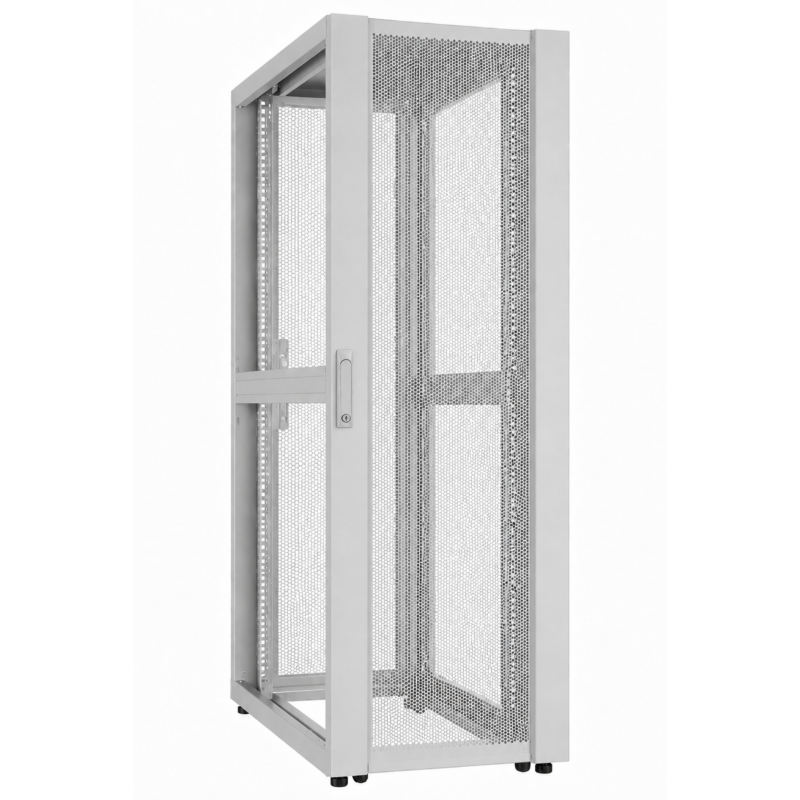 52 HE 19” Datacenter Serverschrank, mit perforierter Fronttür (BxTxH) 800 x 1200 x 2400mm Grau