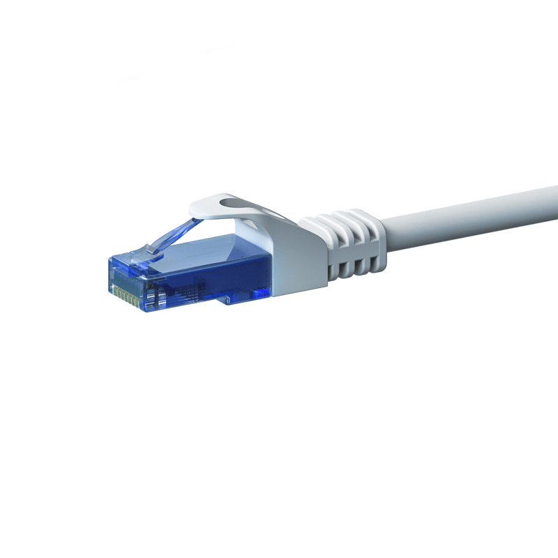 CAT6a Netzwerkkabel 100% Kupfer - U/UTP - 5 Meter - Weiß
