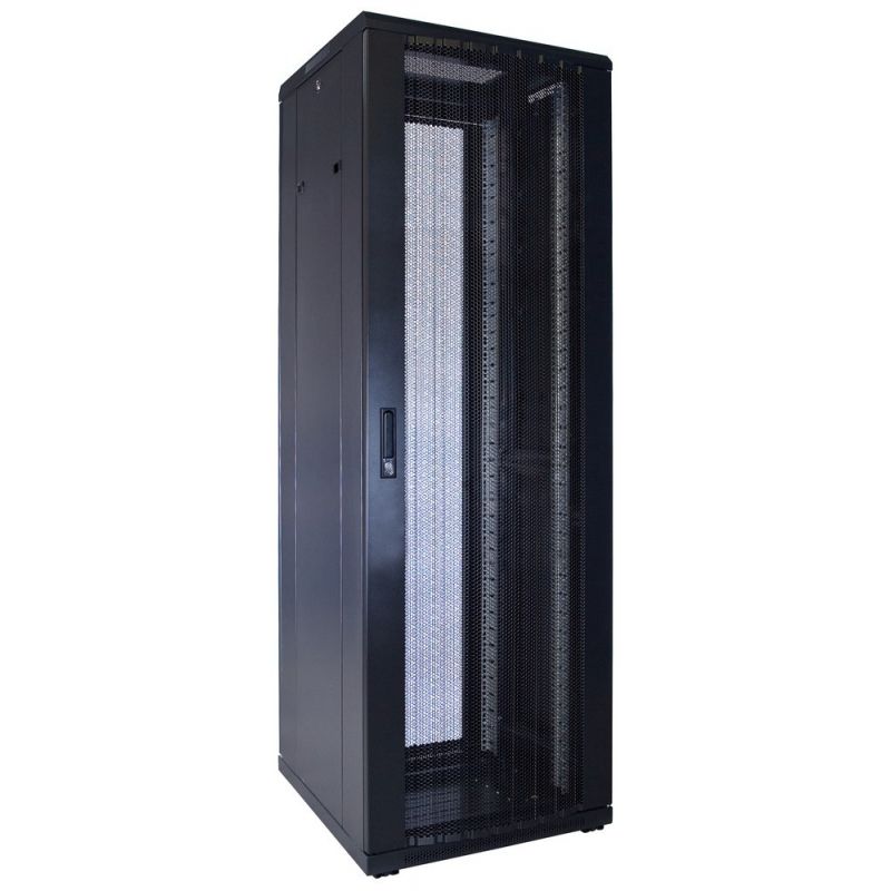 37 HE 19” Serverschrank, mit perforierter Fronttür (BxTxH) 600 x 600 x 1800mm