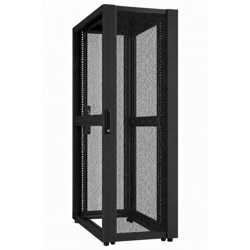 42 HE 19” Datacenter Serverschrank, mit perforierter Fronttür (BxTxH) 800 x 1000 x 2000mm