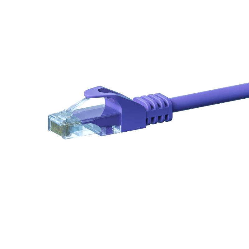 CAT5e Netzwerkkabel, U/UTP, 15 meter, Viollett, 100% Kupfer