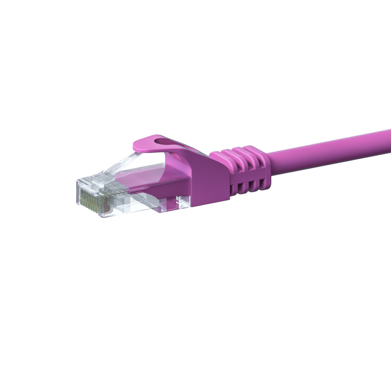 CAT5e Netzwerkkabel, U/UTP, 20 meter, Rosa, 100% Kupfer