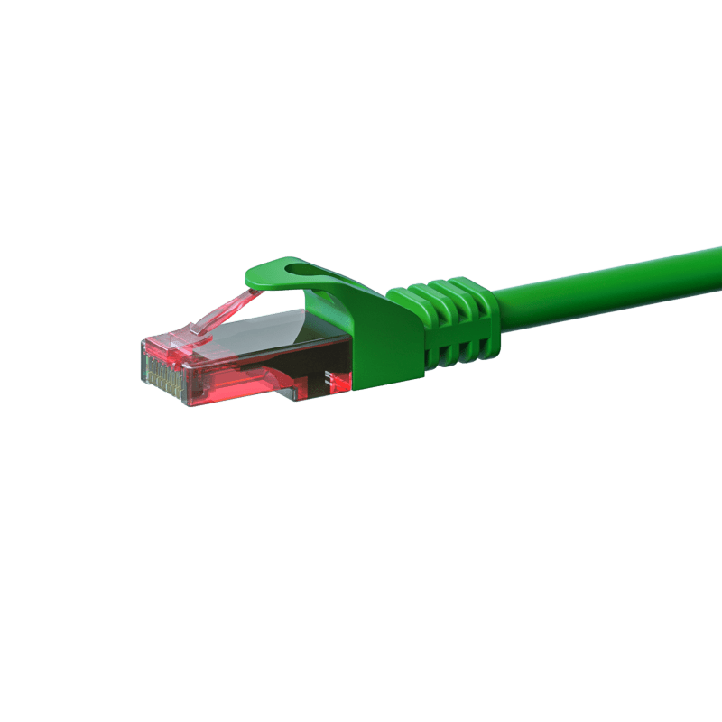 CAT6 Netzwerkkabel, U/UTP, 7,5 Meter , Grün, 100% Kupfer
