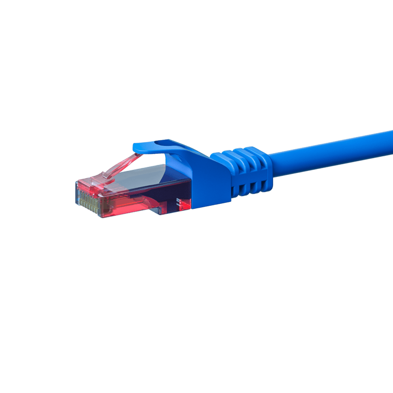 CAT6 Netzwerkkabel, U/UTP, 1.50 meter, Blau, 100% Kupfer