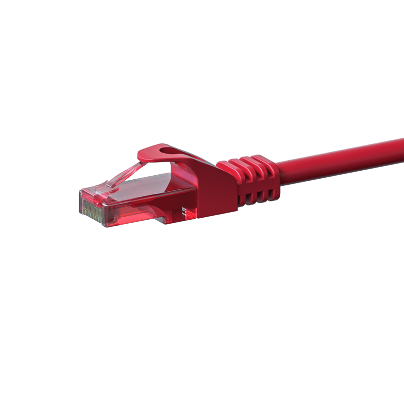 CAT6 Netzwerkkabel 100% Kupfer - U/UTP - 10 Meter - Rot