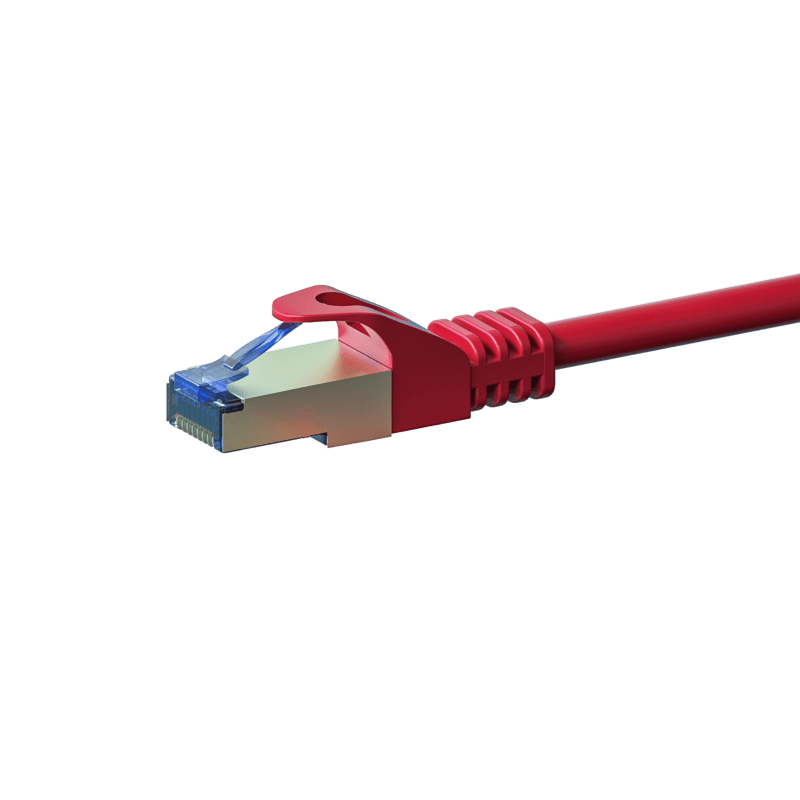 CAT 6a Netzwerkkabel LSOH - S/FTP - 0,50 Meter - Rot