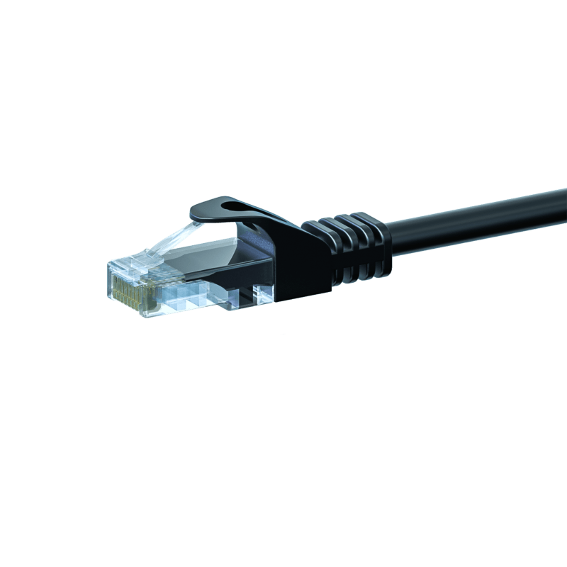 CAT 5e Netzwerkkabel U/UTP – 3 Meter -  Schwarz - CCA