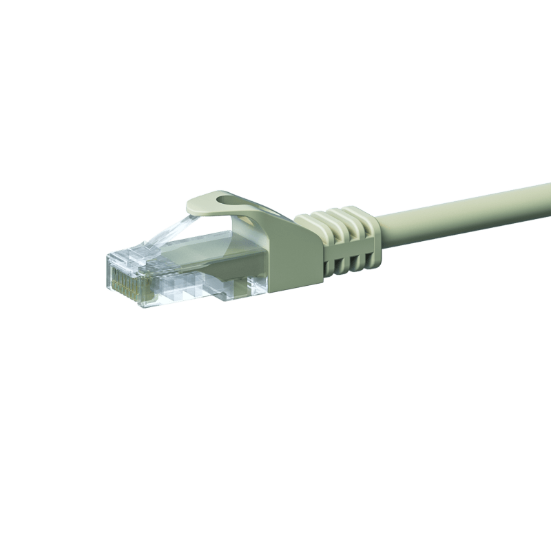 CAT 5e Netzwerkkabel U/UTP – 7,50 Meter -  Grau - CCA
