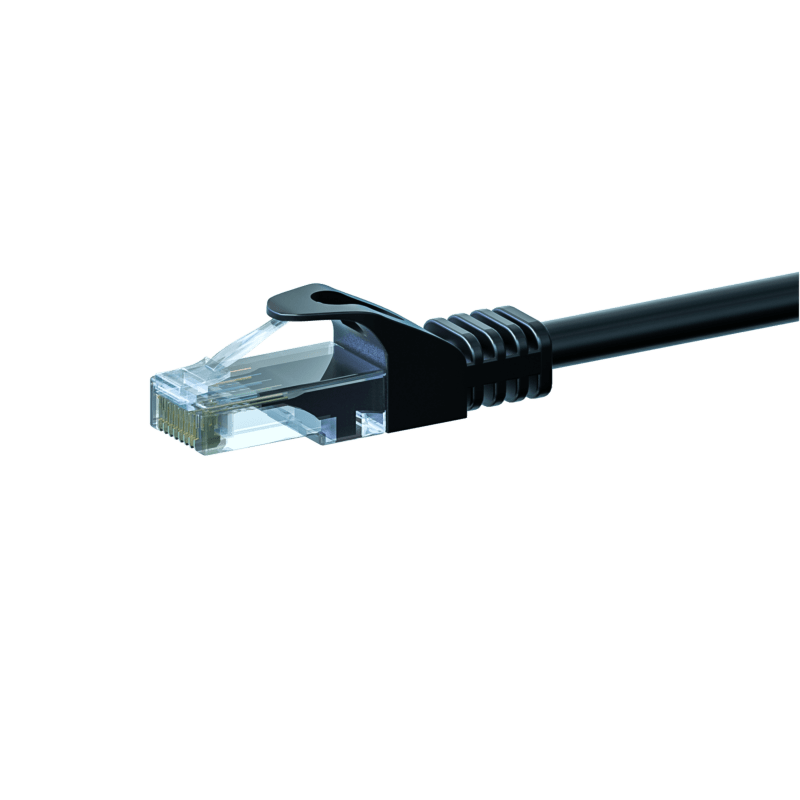 CAT 6 Netzwerkkabel U/UTP - 7,50 Meter - Schwarz - CCA
