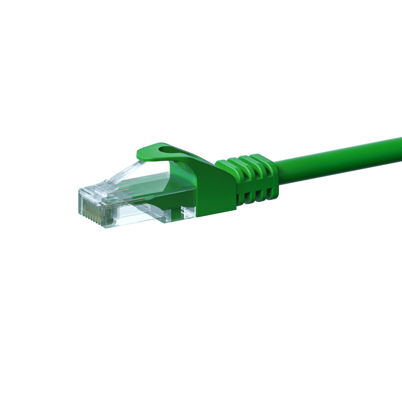CAT 6 Netzwerkkabel U/UTP - 0,50 Meter - Grün - CCA