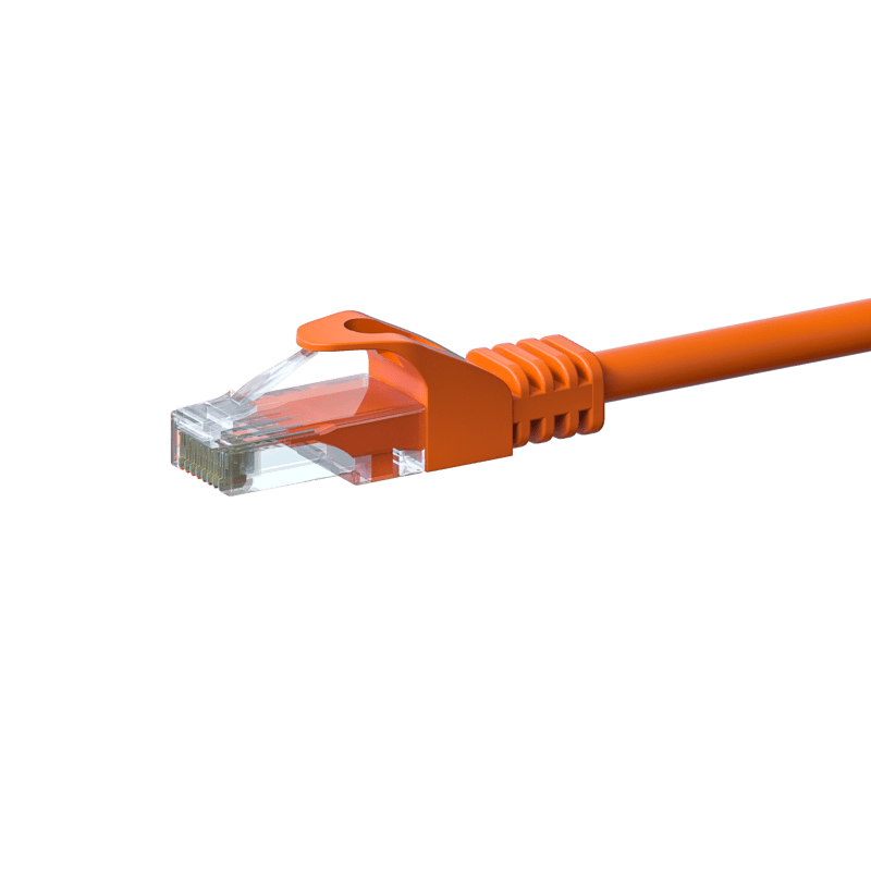 CAT 6 Netzwerkkabel U/UTP - 0,50 Meter - Orange - CCA