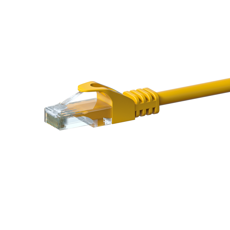 CAT 6 Netzwerkkabel U/UTP - 0,50 Meter - Gelb - CCA