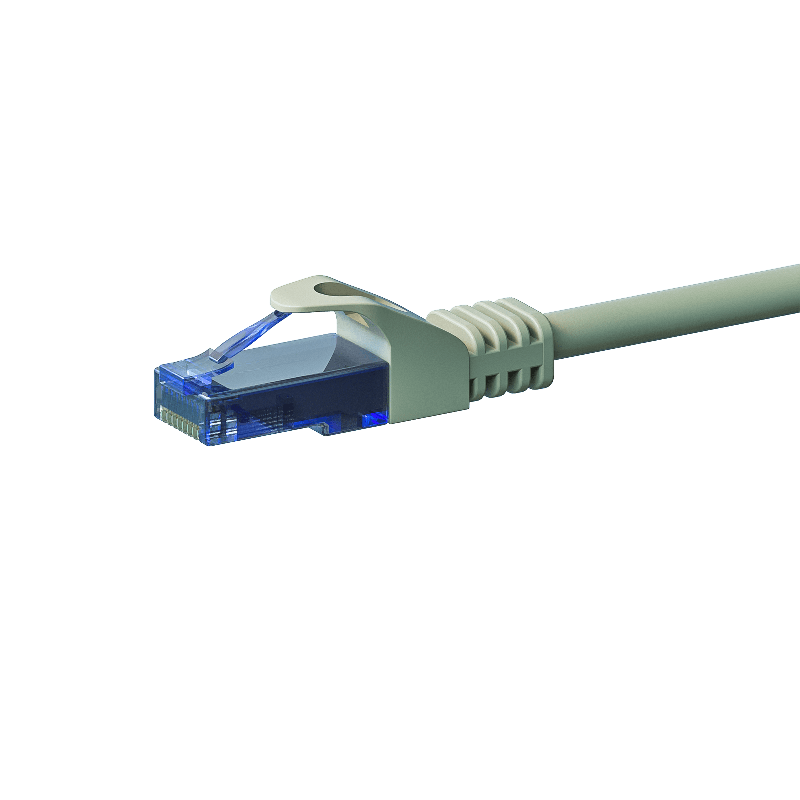 CAT6a Netzwerkkabel 100% Kupfer - U/UTP - 30 Meter - Grau