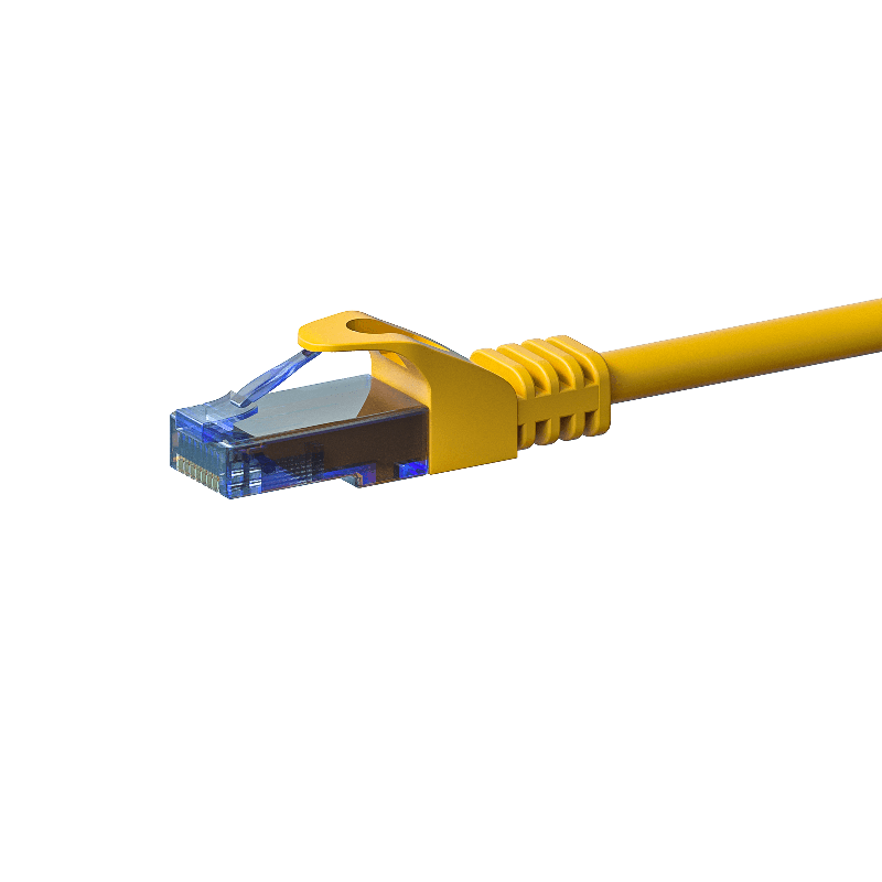 CAT6a Netzwerkkabel 100% Kupfer - U/UTP - 20 Meter - Gelb